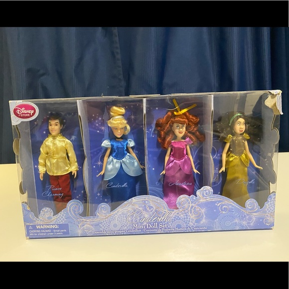 Disney Other - Rare Disney Cinderella Mini 4 piece Doll Set